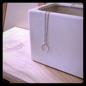 Sterling silver Open Circle Necklace